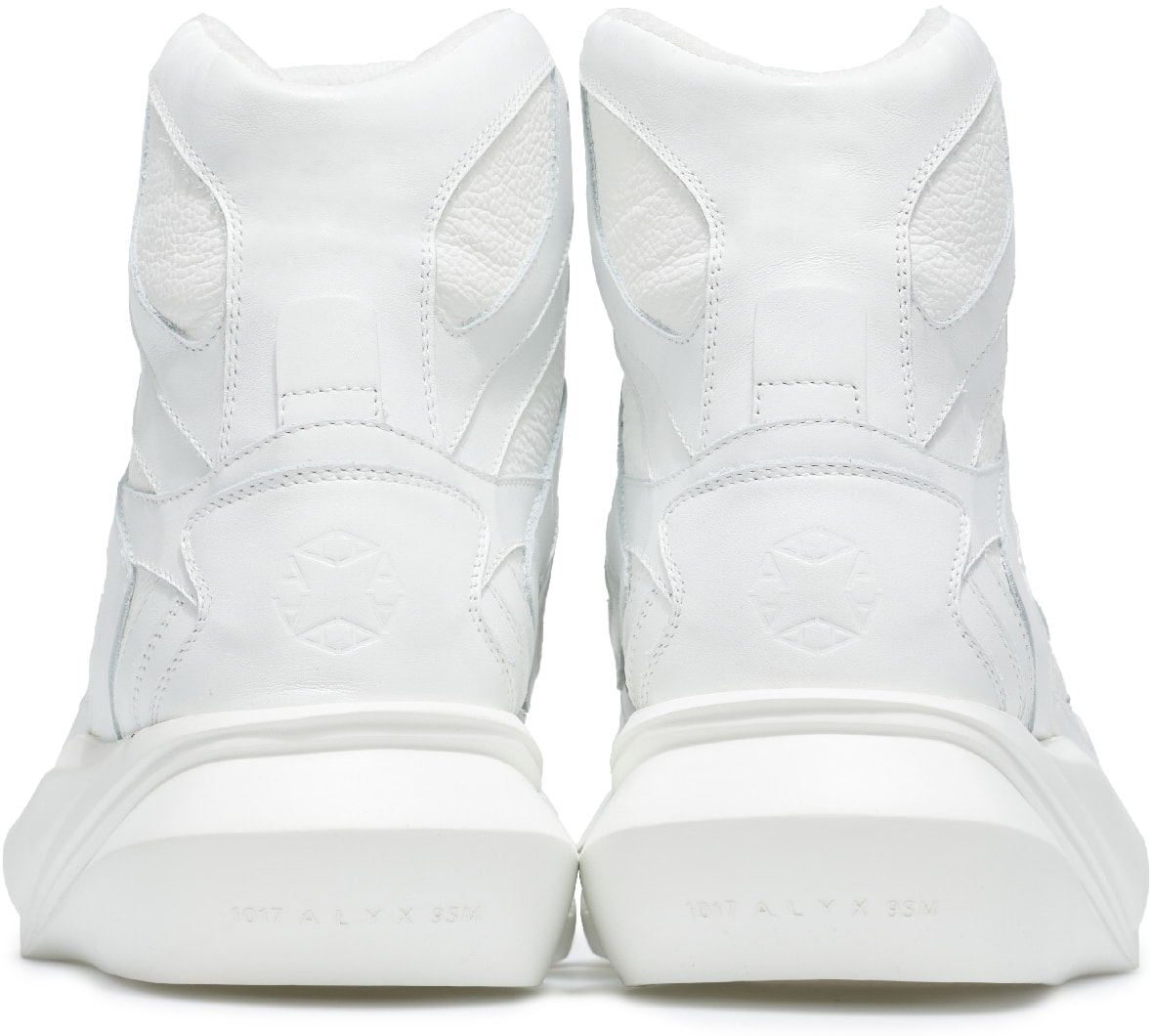 1017 ALYX 9SM: White High Top Mono Hiking Sneaker - 5