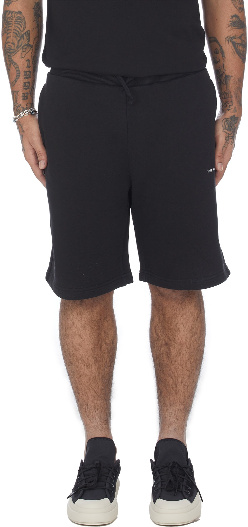 1017 ALYX 9SM: Black Collection Logo Sweatshorts - 1