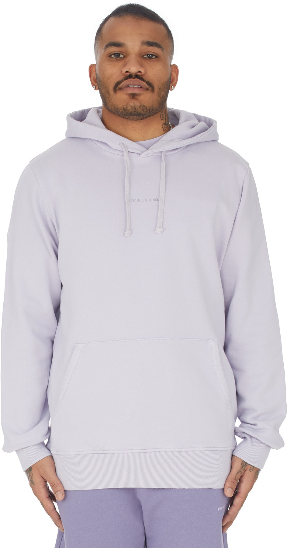 1017 ALYX 9SM: Mauve Pull à Capuche Collection Logo Mauve - 1