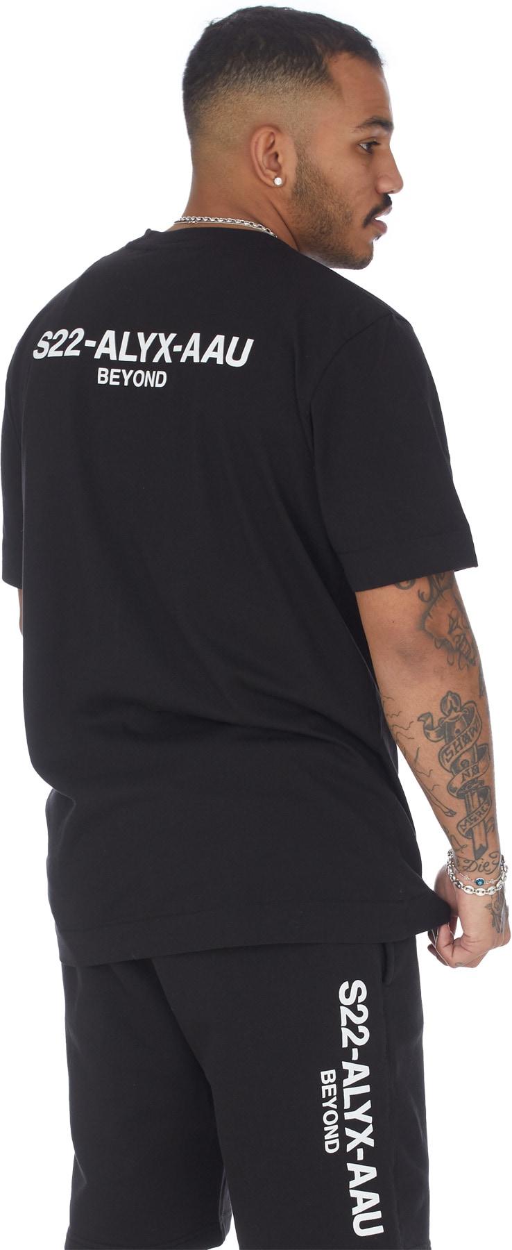 1017 ALYX 9SM: Noir T-Shirt Collection Logo Noir - 4