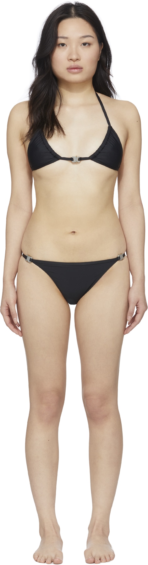 1017 ALYX 9SM: Noir Bikini Micro Buckle Noir - 1