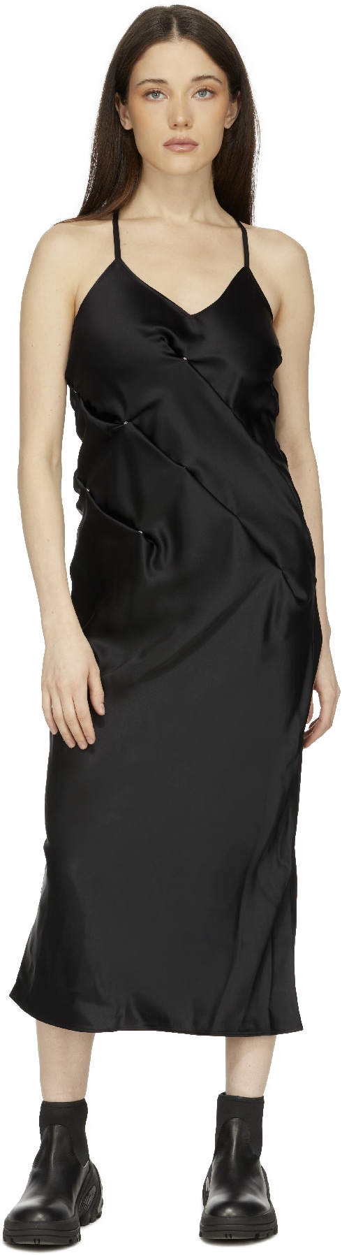 1017 ALYX 9SM: Noir Robe Snap  Noir - 4