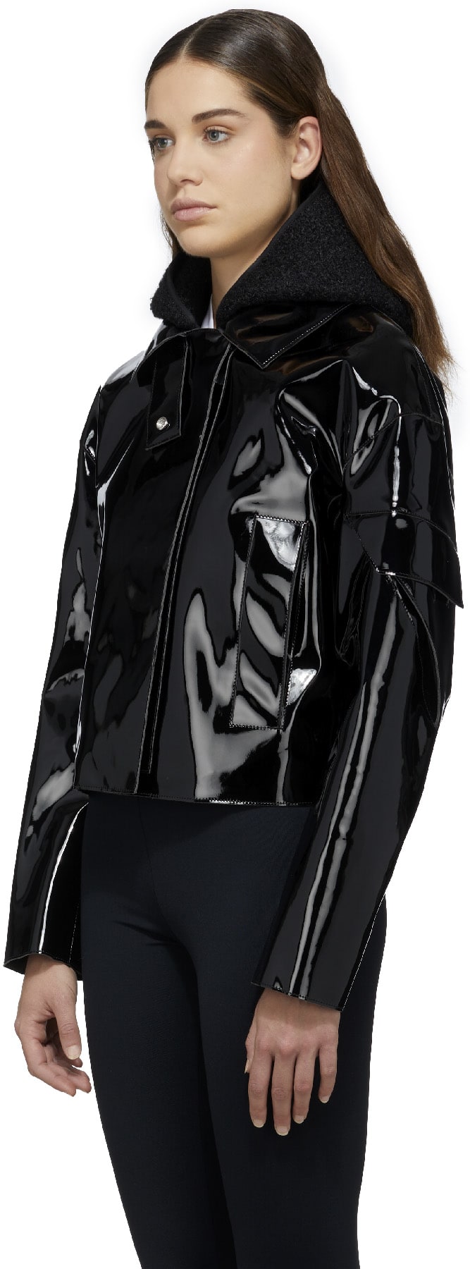 1017 ALYX 9SM: Noir Blouson PVC Noir - 2