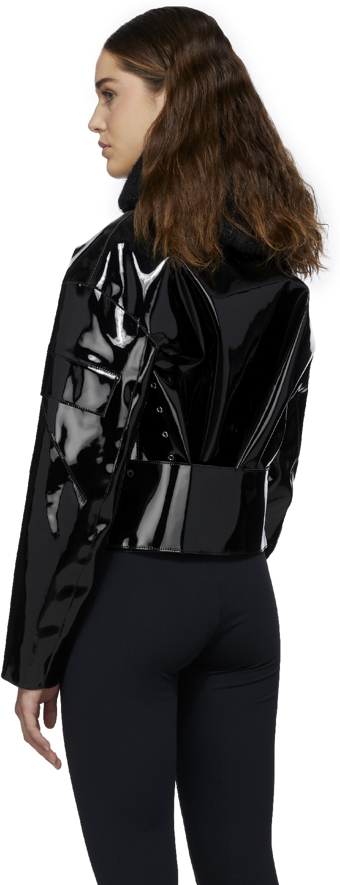 1017 ALYX 9SM: Noir Blouson PVC Noir - 3