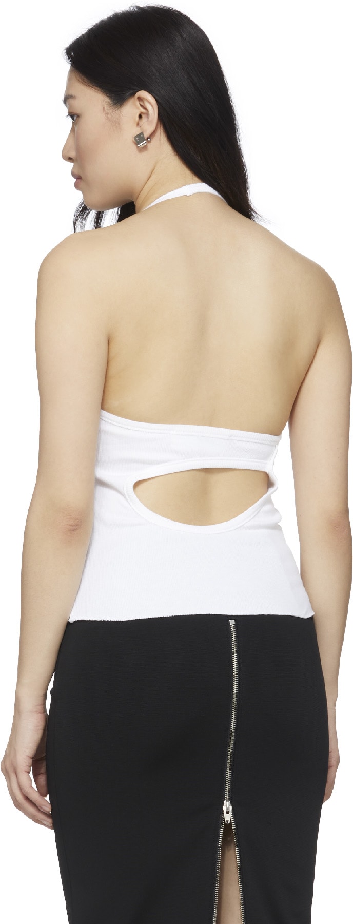 1017 ALYX 9SM: White Ribbed Tank Top - 3