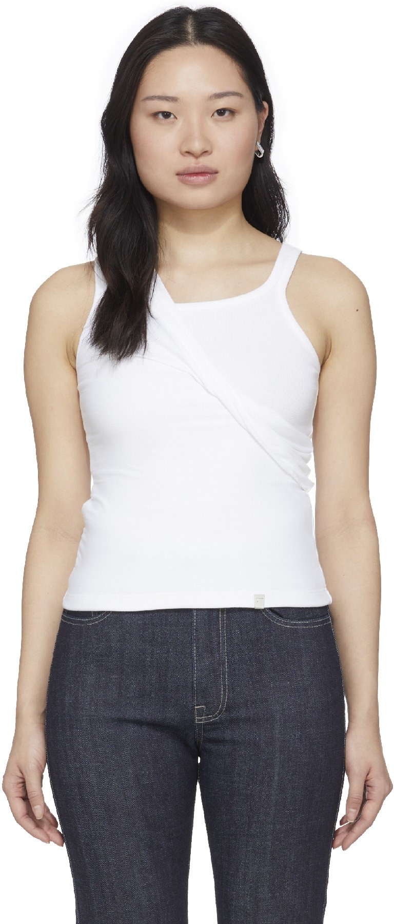 1017 ALYX 9SM: White Half Twist Top - 1