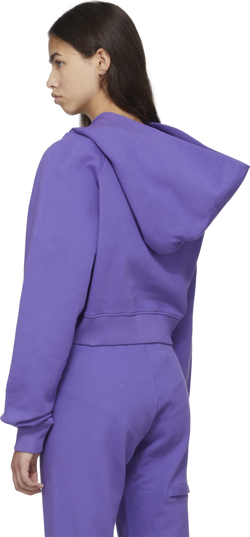 1017 ALYX 9SM: Purple Cropped Hoodie - 3