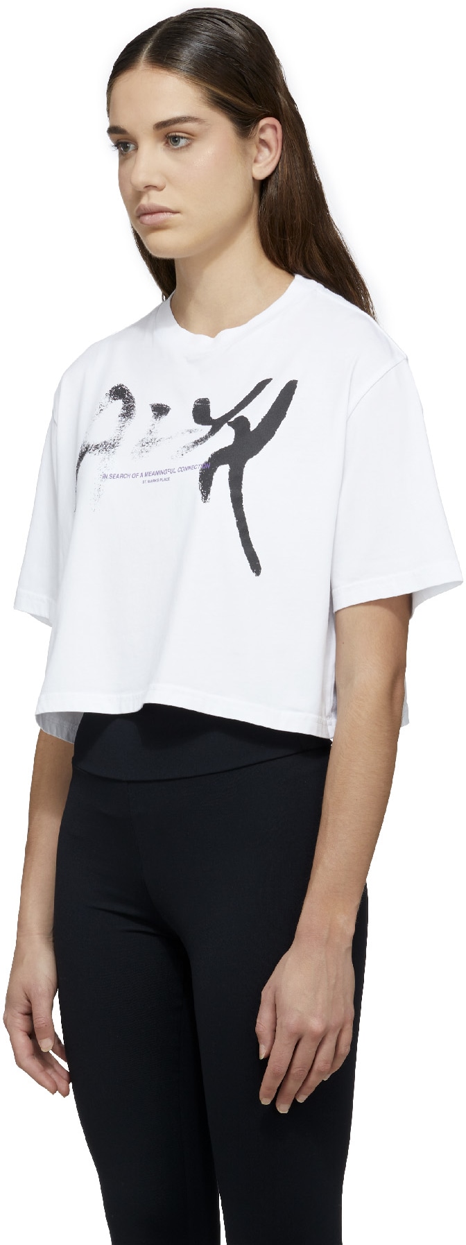 1017 ALYX 9SM: White Meaningful Connection Cropped T-Shirt - 2