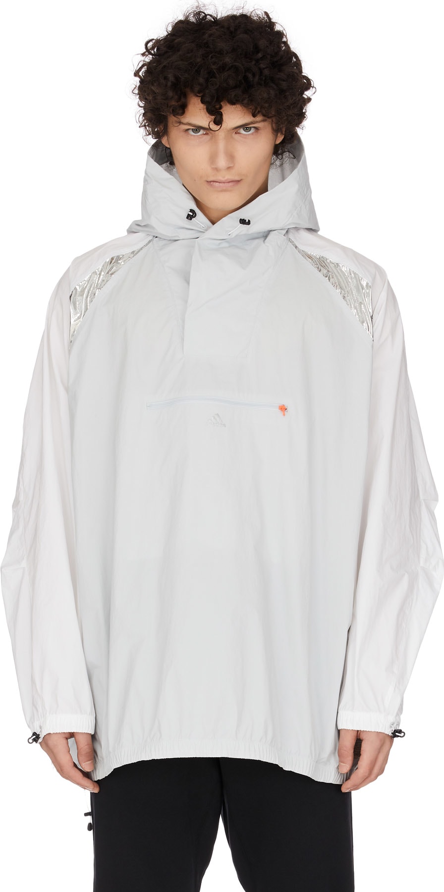 adidas by Kolor: White Anorak Jacket - 1