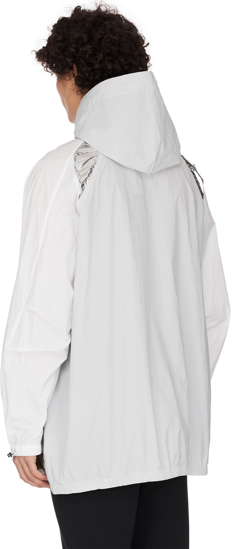 adidas by Kolor: Blanc Manteau  Anorak Aligner Col Blanc - 2