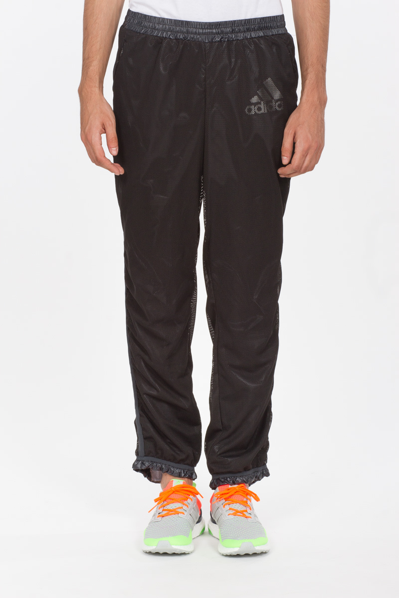 adidas by Kolor: Gris Pantalon de détendu Mesh Gris - 1