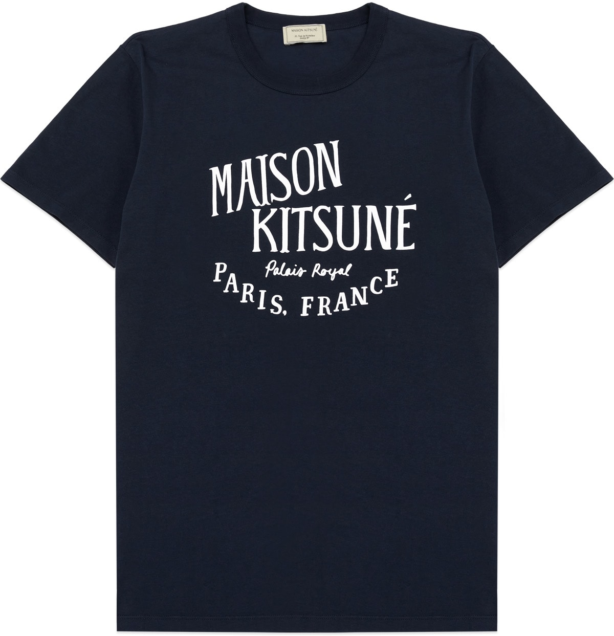 Maison Kitsuné: Blue Palais Royal Classic T-Shirt - 1