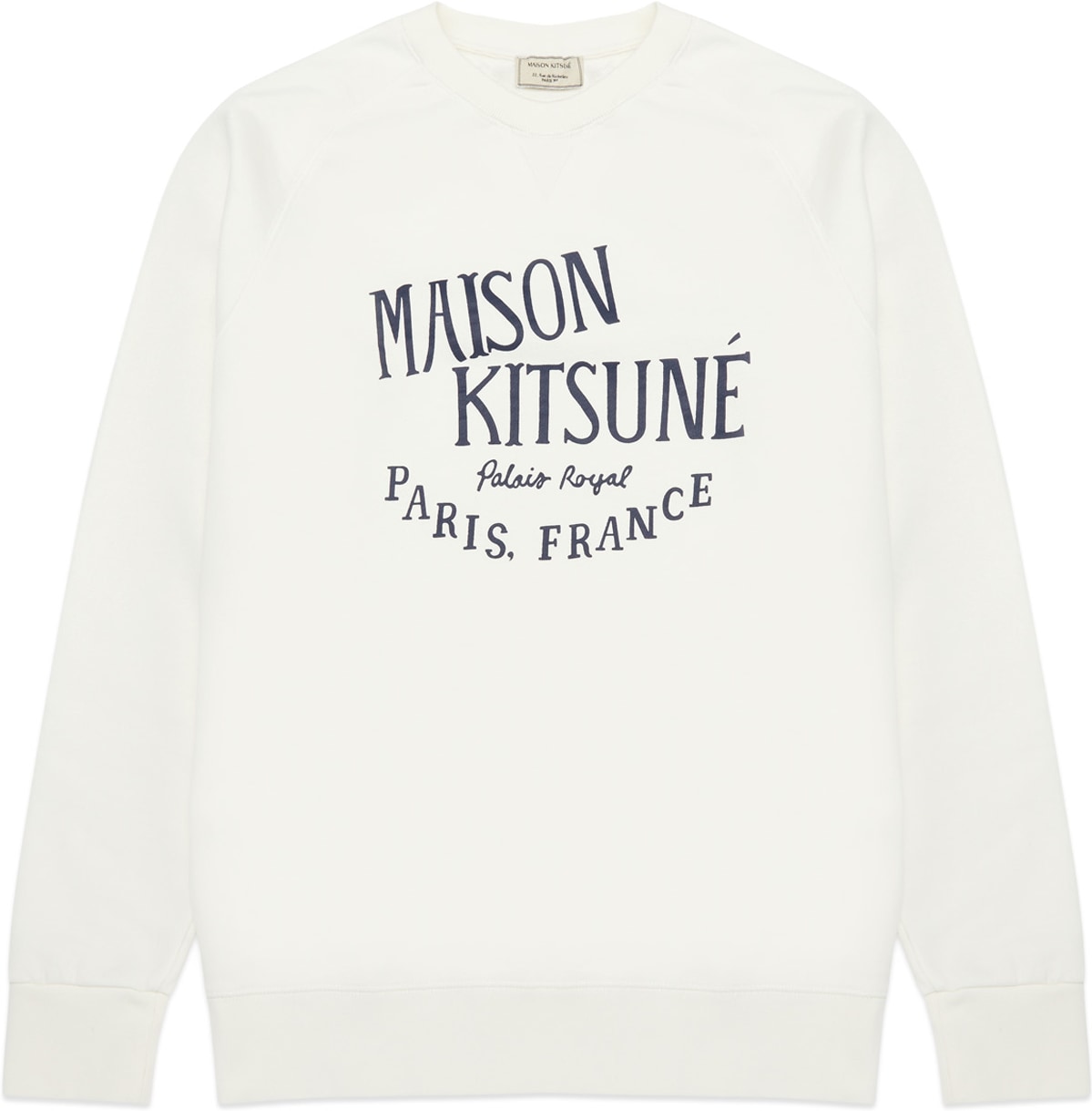 Maison Kitsuné: Neutrals Palais Royal Classic Crew Sweater - 1