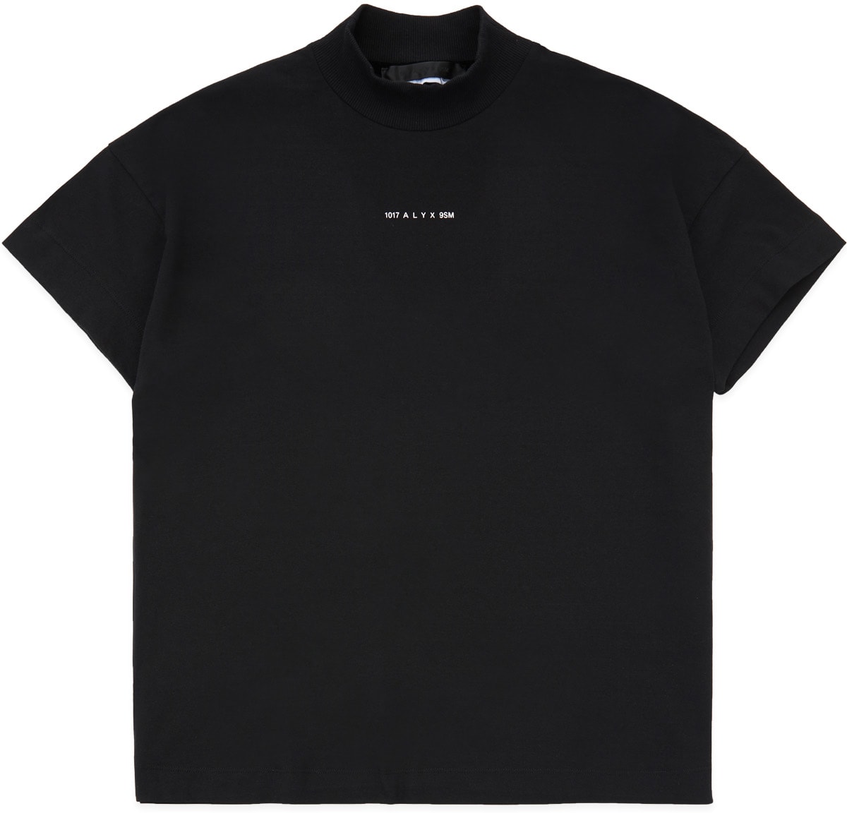 1017 ALYX 9SM: Black Logo Mock Neck T-Shirt - 1
