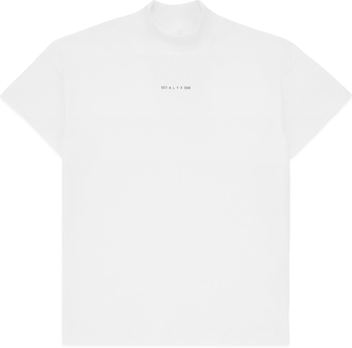 1017 ALYX 9SM: Blanc T-Shirt Logo à Col Montant Blanc - 1