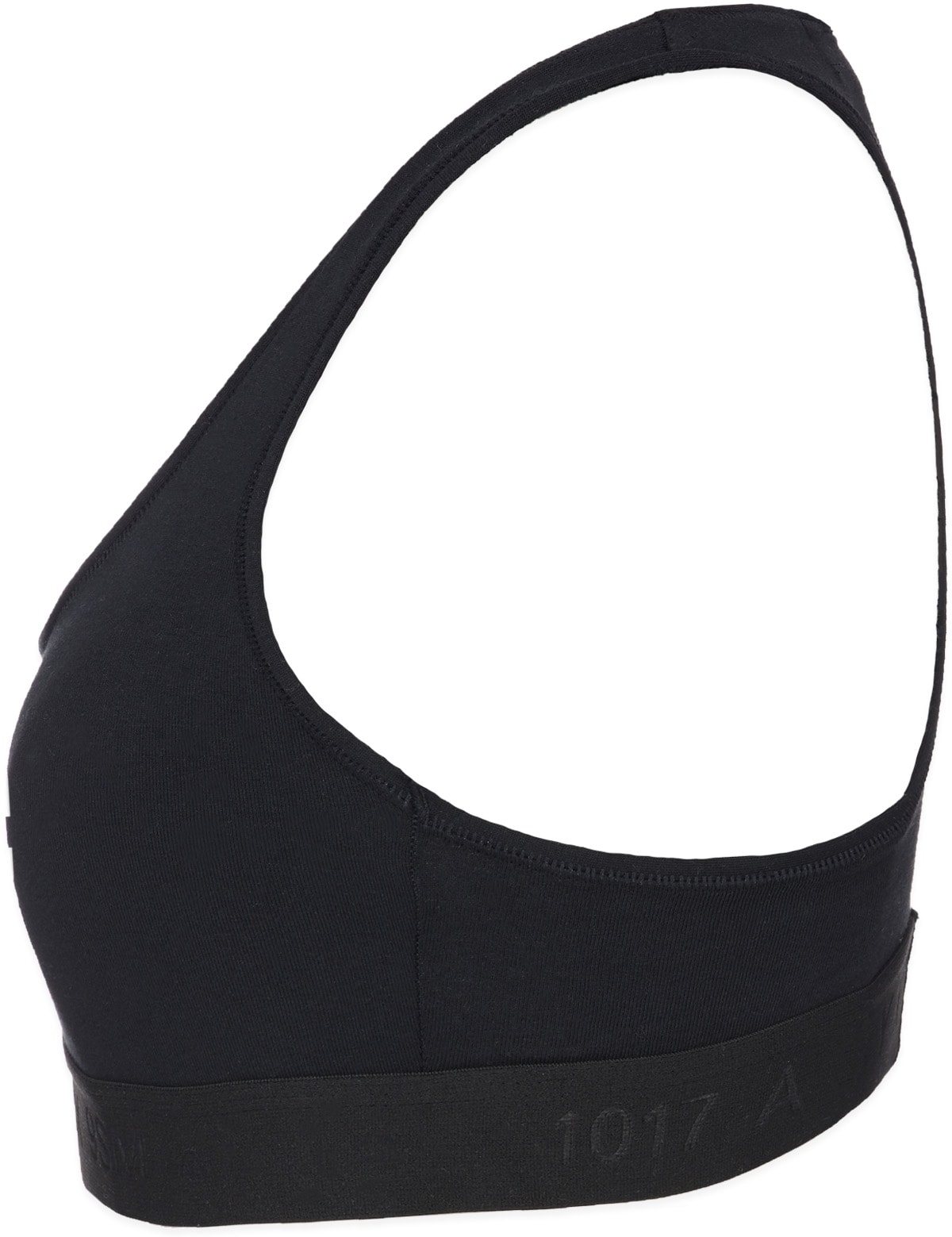 1017 ALYX 9SM: Noir Brassière de sport à Logo Noir - 2