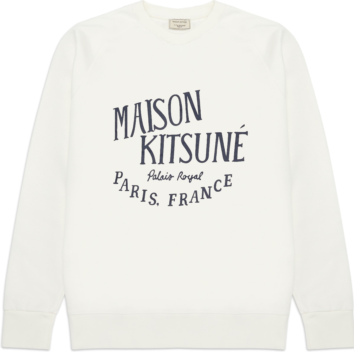 Maison Kitsuné: Neutrals Palais Royal Vintage Crew Sweater - 1