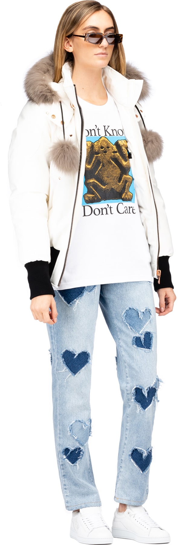 Ashley Williams: White 'Don't Know' Long Sleeve T-Shirt - 4