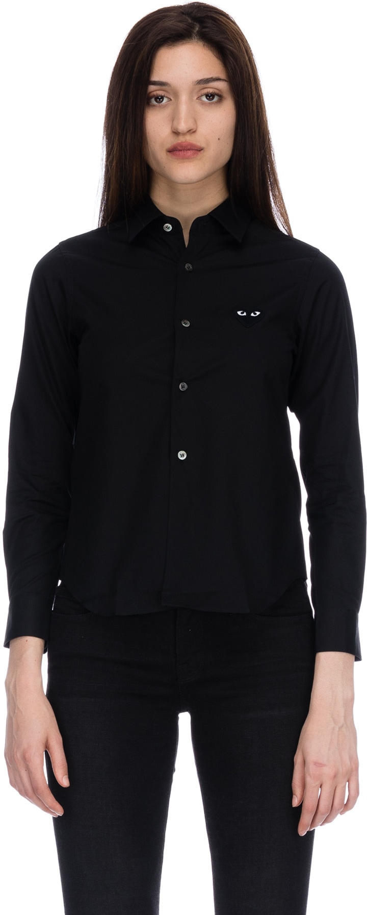 Comme des Garçons Play: Noir Blousons Coeur Noir Noir - 1