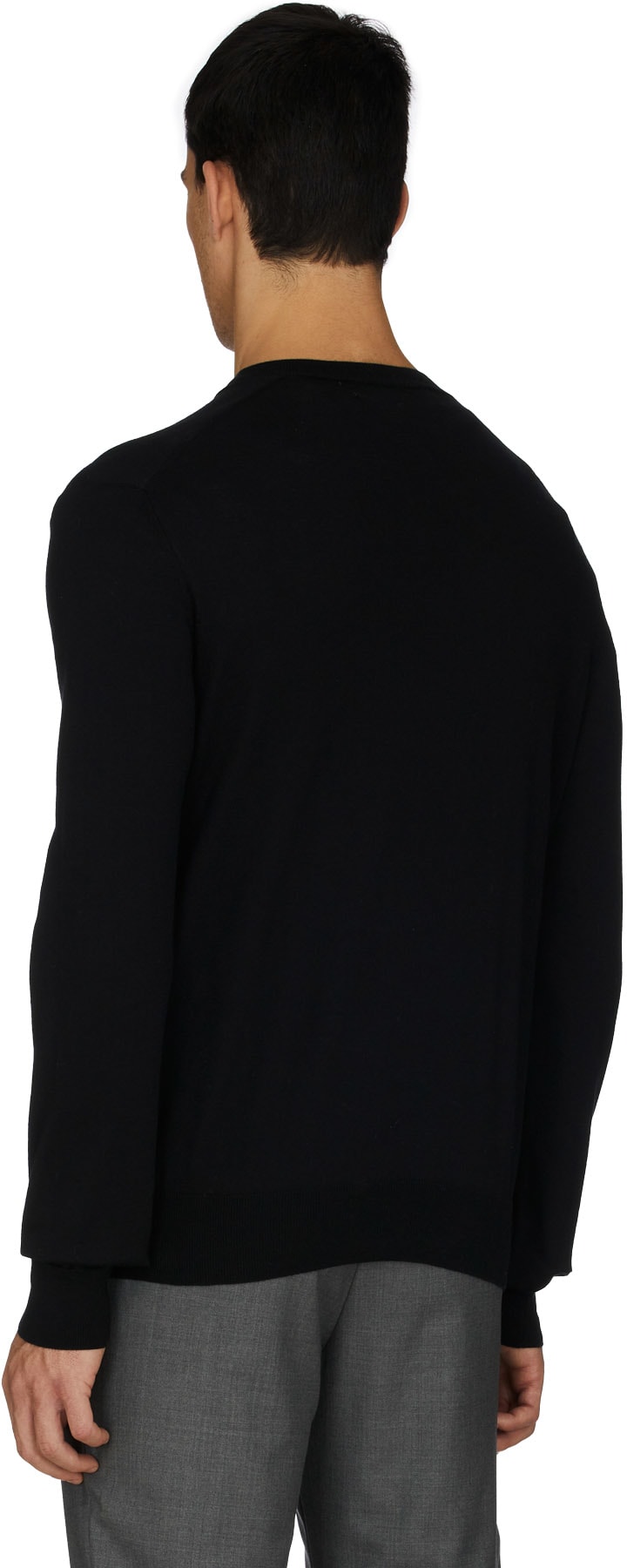 Comme des Garçons Play: Noir Pull Petit Coeur Rouge Noir - 3