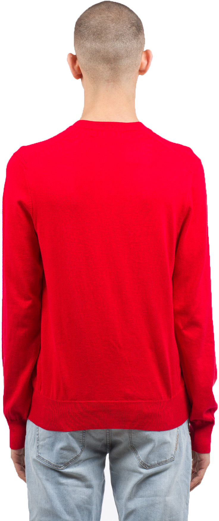 Comme des Garçons Play: Rouge Pull Petit Coeur Rouge Rouge - 3