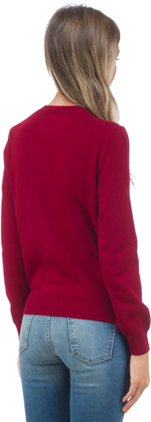 Comme des Garçons Play: Rouge Cardigan Double Coeur Rouge - 3