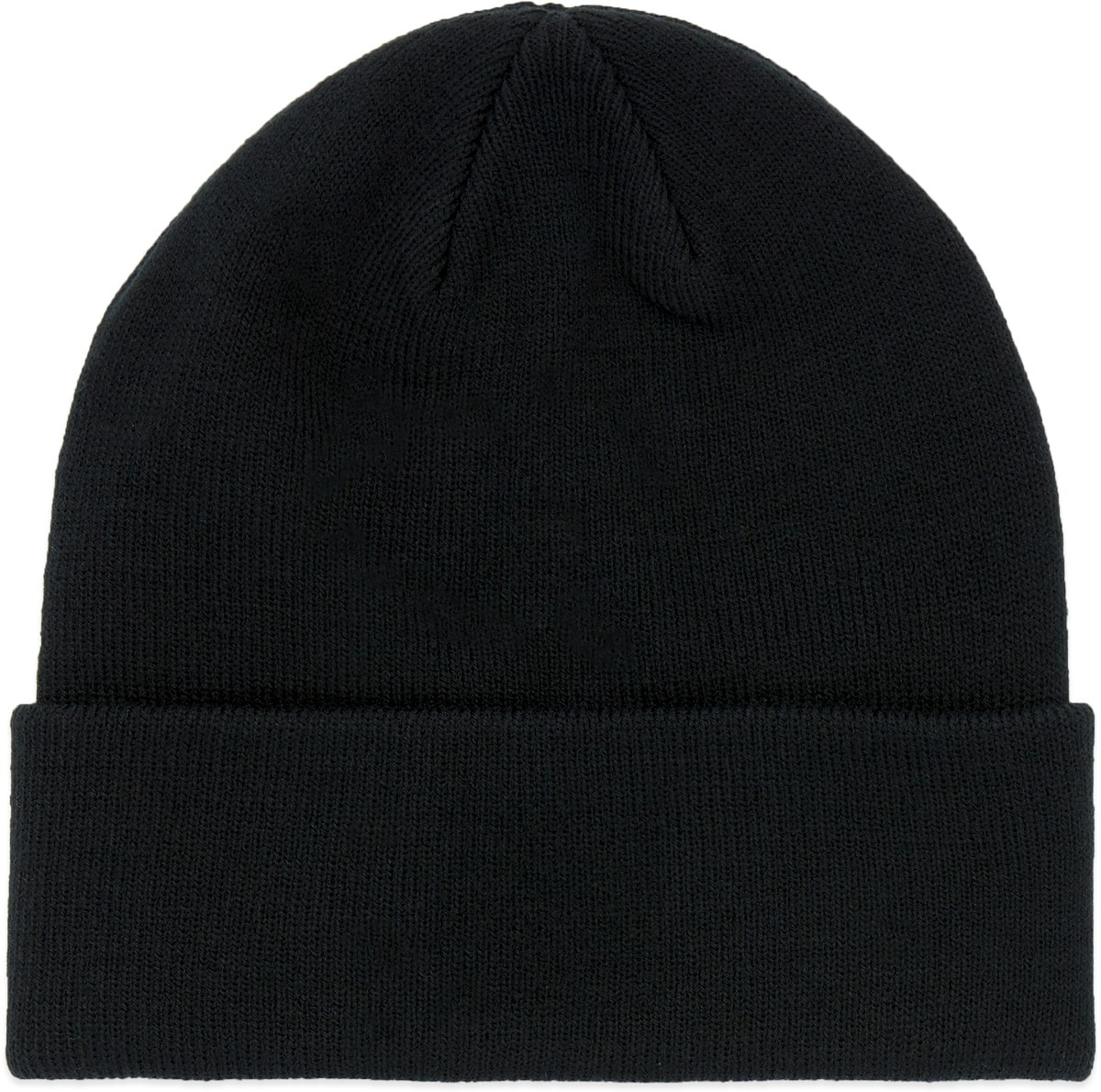 Billionaire Boys Club: Black Rubber Patch Ribbed Beanie - 2