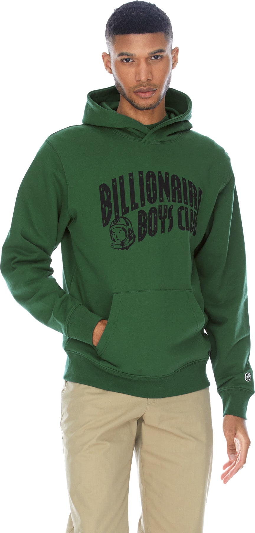 Billionaire Boys Club: Vert Veste à Capuche à Logo Arch Vert - 3