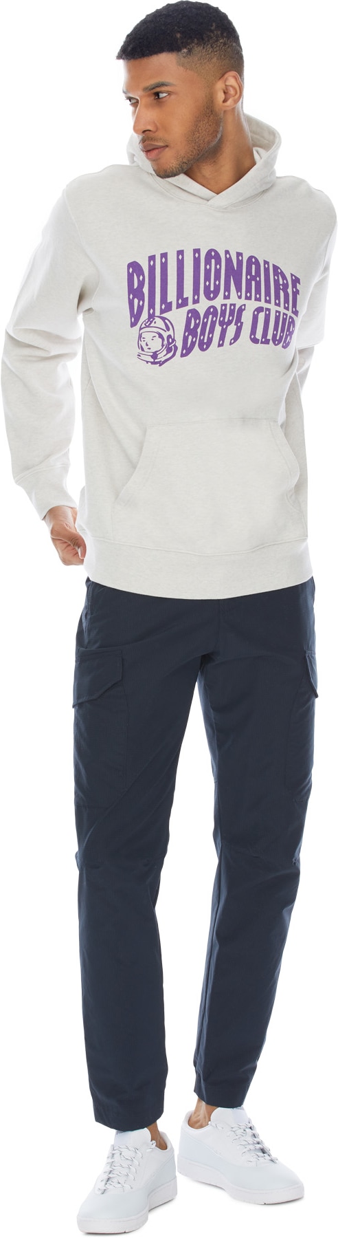 Billionaire Boys Club: White Arch Logo Hoodie - 4