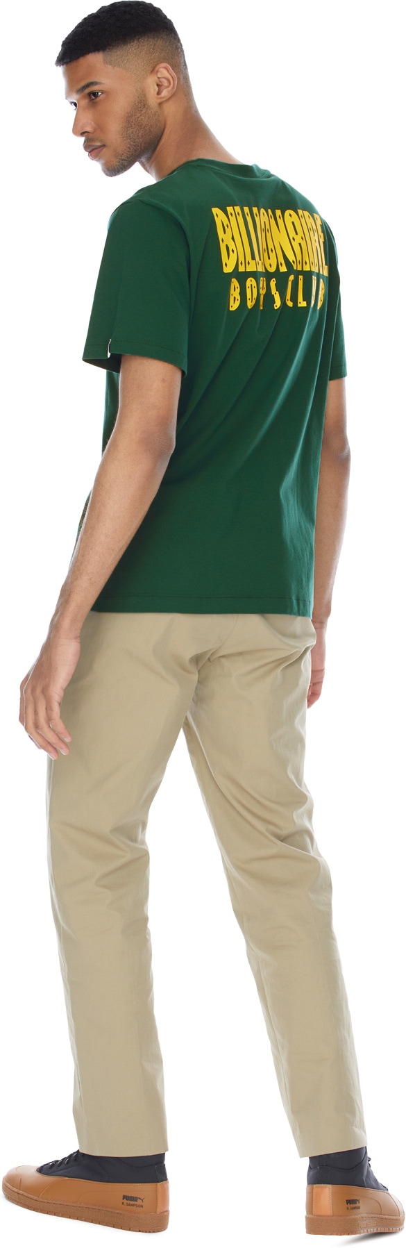 Billionaire Boys Club: Green Large Astro Logo T-Shirt - 4