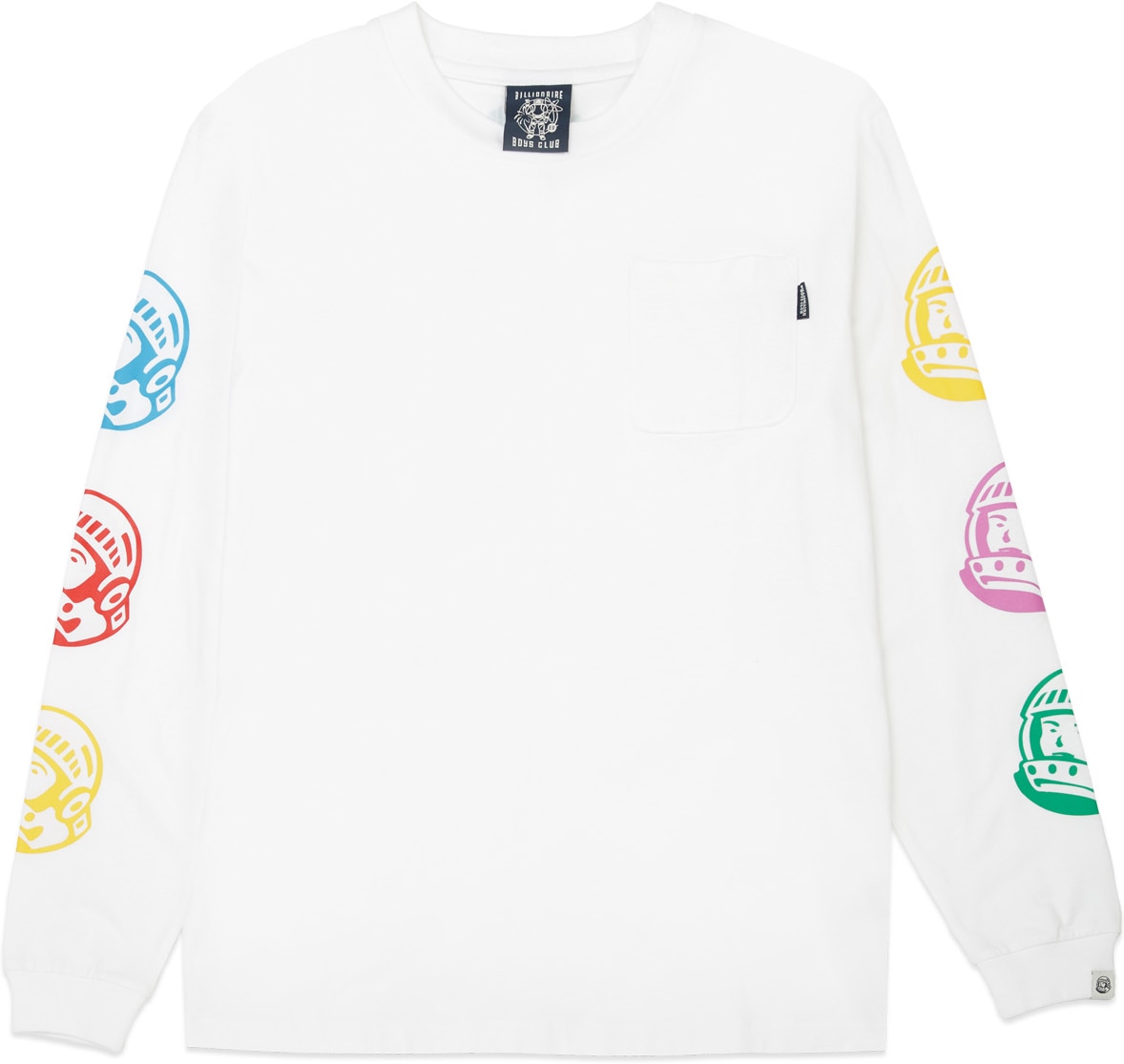 Billionaire Boys Club: White Repeat Astro Long Sleeve T-Shirt - 1