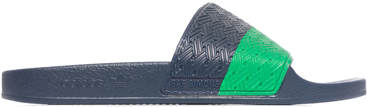 adidas by Raf Simons: Bleu Raf Simons Two Tone Adilette Bleu - 1