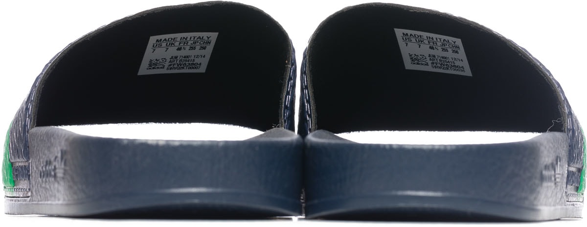 adidas by Raf Simons: Blue Raf Simons Two Tone Adilette - 4