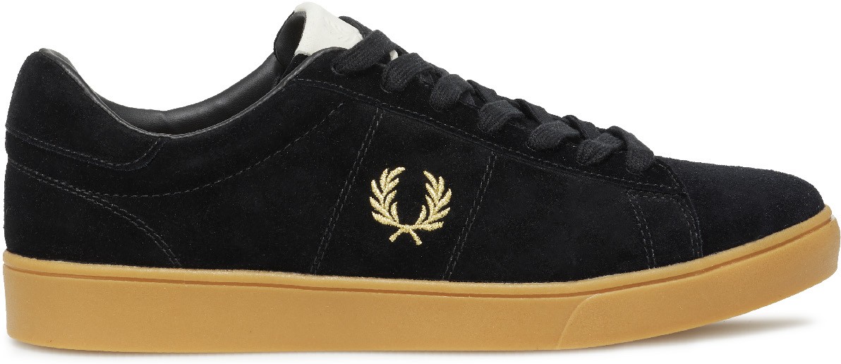 Fred Perry: Black Spencer Suede - 1