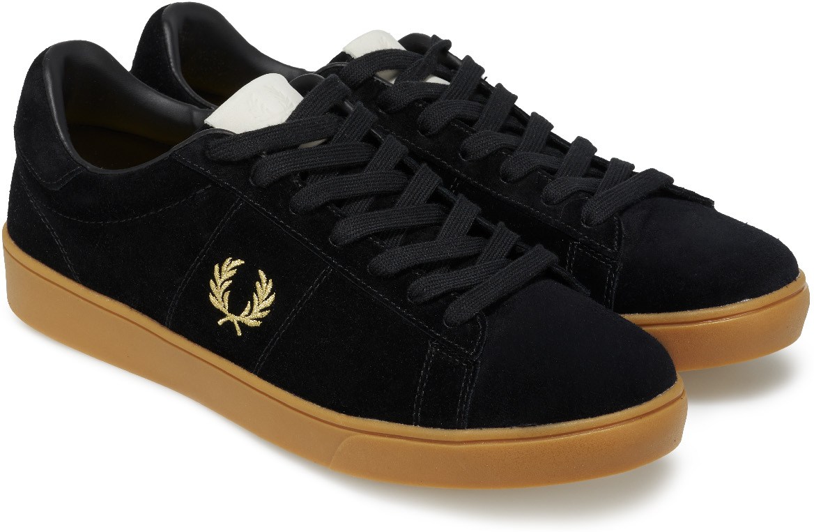 Fred Perry: Black Spencer Suede - 4
