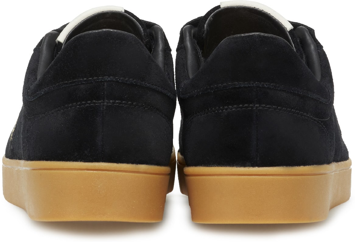 Fred Perry: Noir Baskets Spencer en Daim Noir - 5