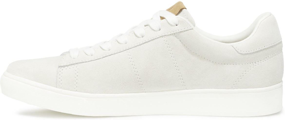 Fred Perry: Blanc Baskets Spencer en Daim Blanc - 2