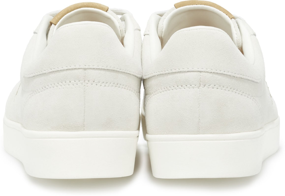 Fred Perry: Blanc Baskets Spencer en Daim Blanc - 5