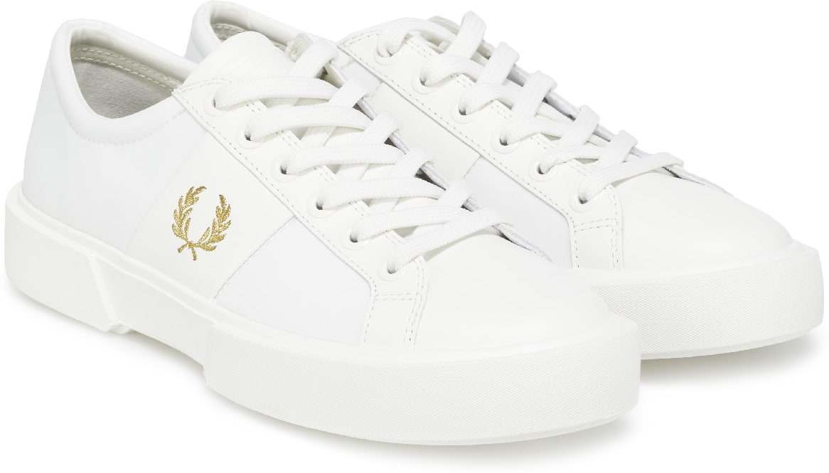 Fred Perry: Blanc Baskets Exmouth Blanc - 4