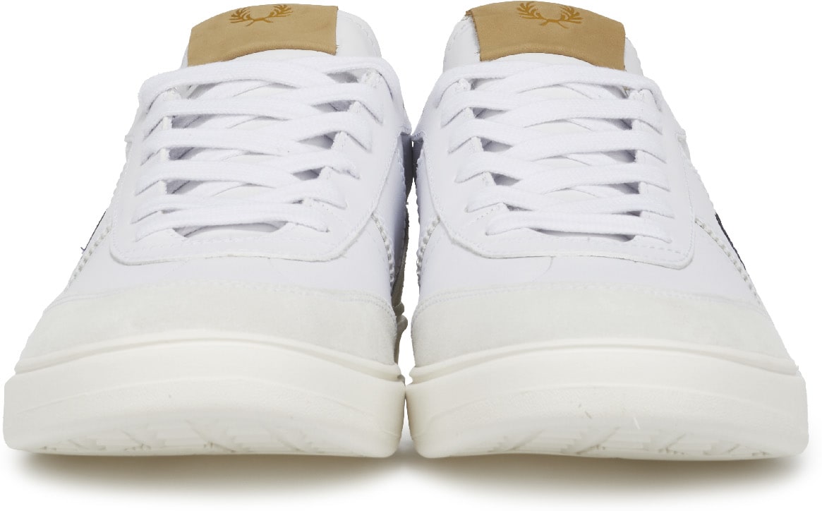 Fred Perry: Blanc B400 Blanc - 3