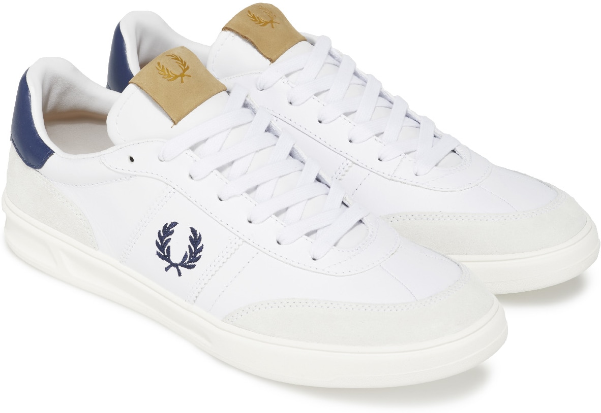 Fred Perry: Blanc B400 Blanc - 4