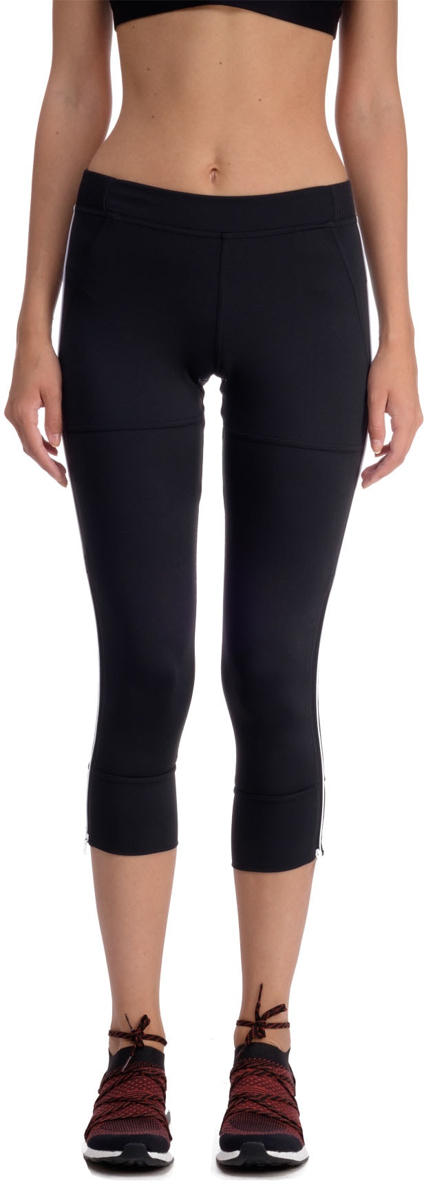 adidas by Stella McCartney: Black Studio 3/4 Tights - 1