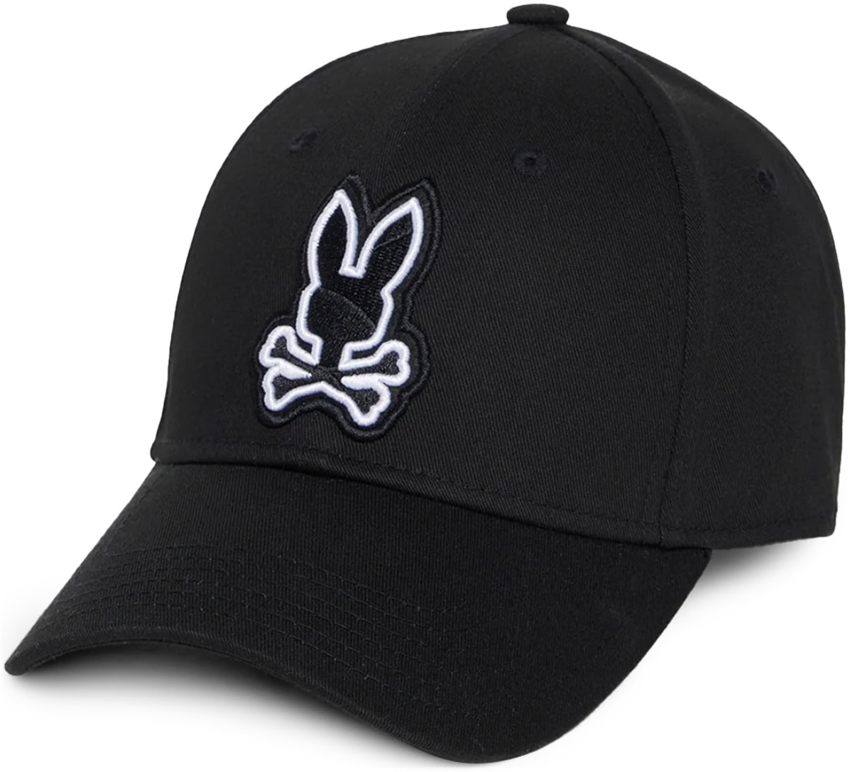 Psycho Bunny: Noir Casquette Lenox Noir - 1