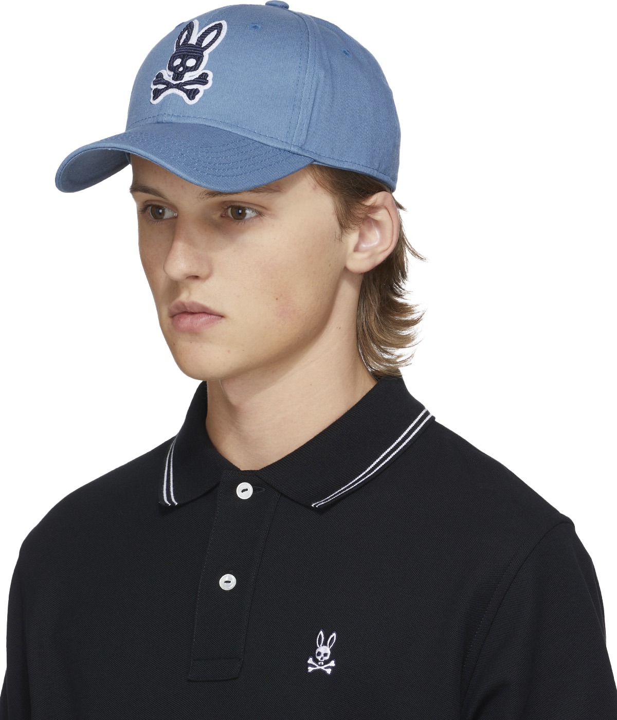 Psycho Bunny: Blue Liam Baseball Cap - 2