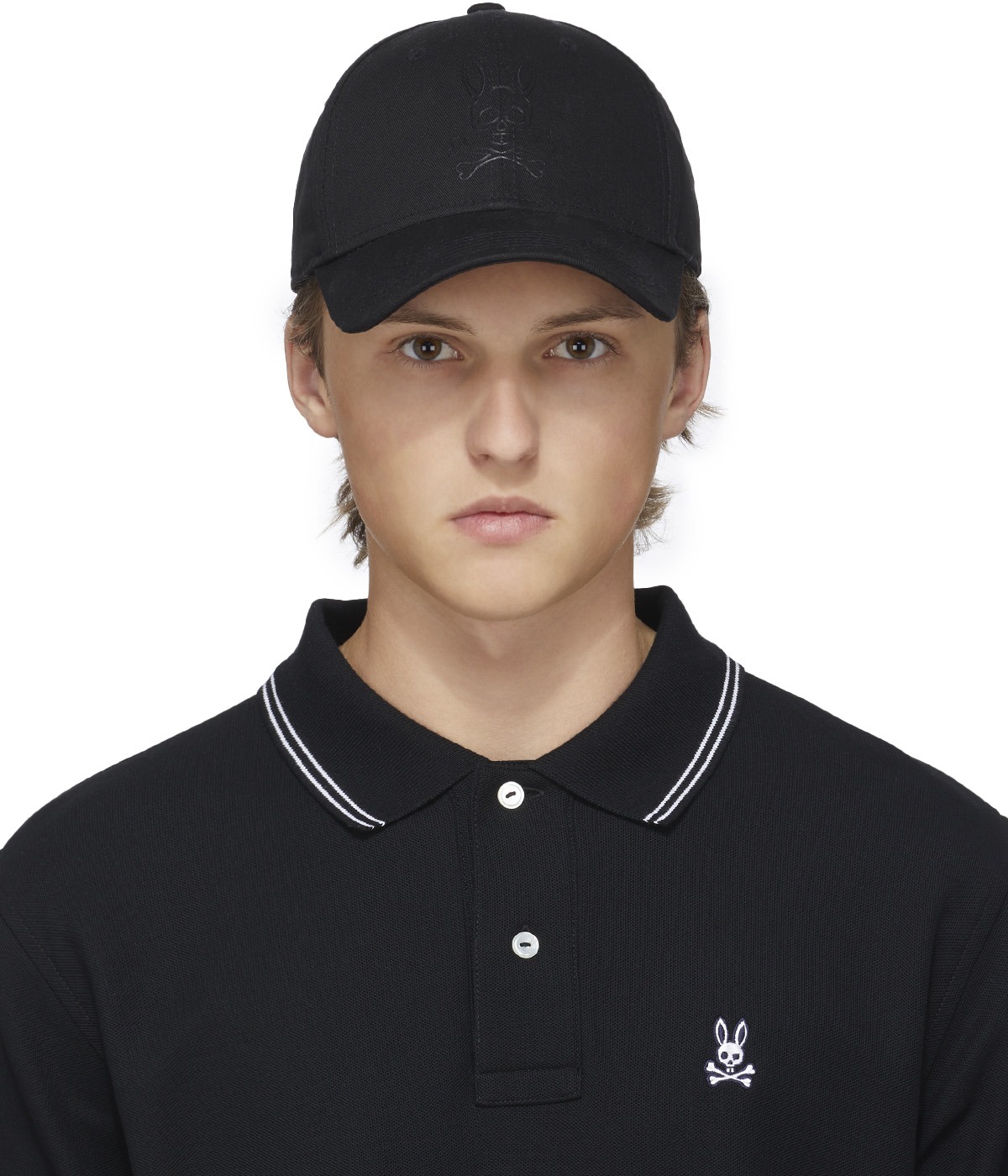 Psycho Bunny: Black Owen Baseball Cap - 1