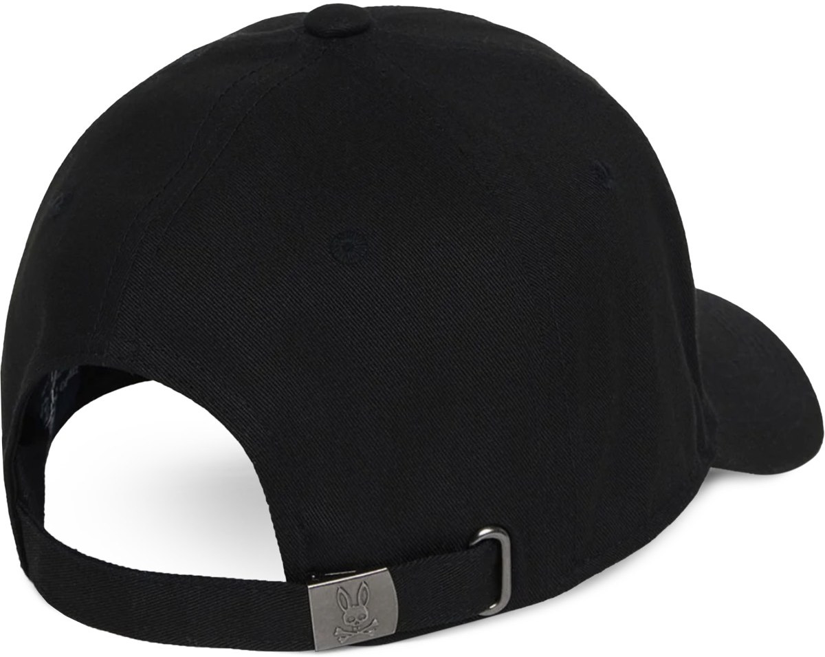 Psycho Bunny: Black Pompey Baseball Cap - 2