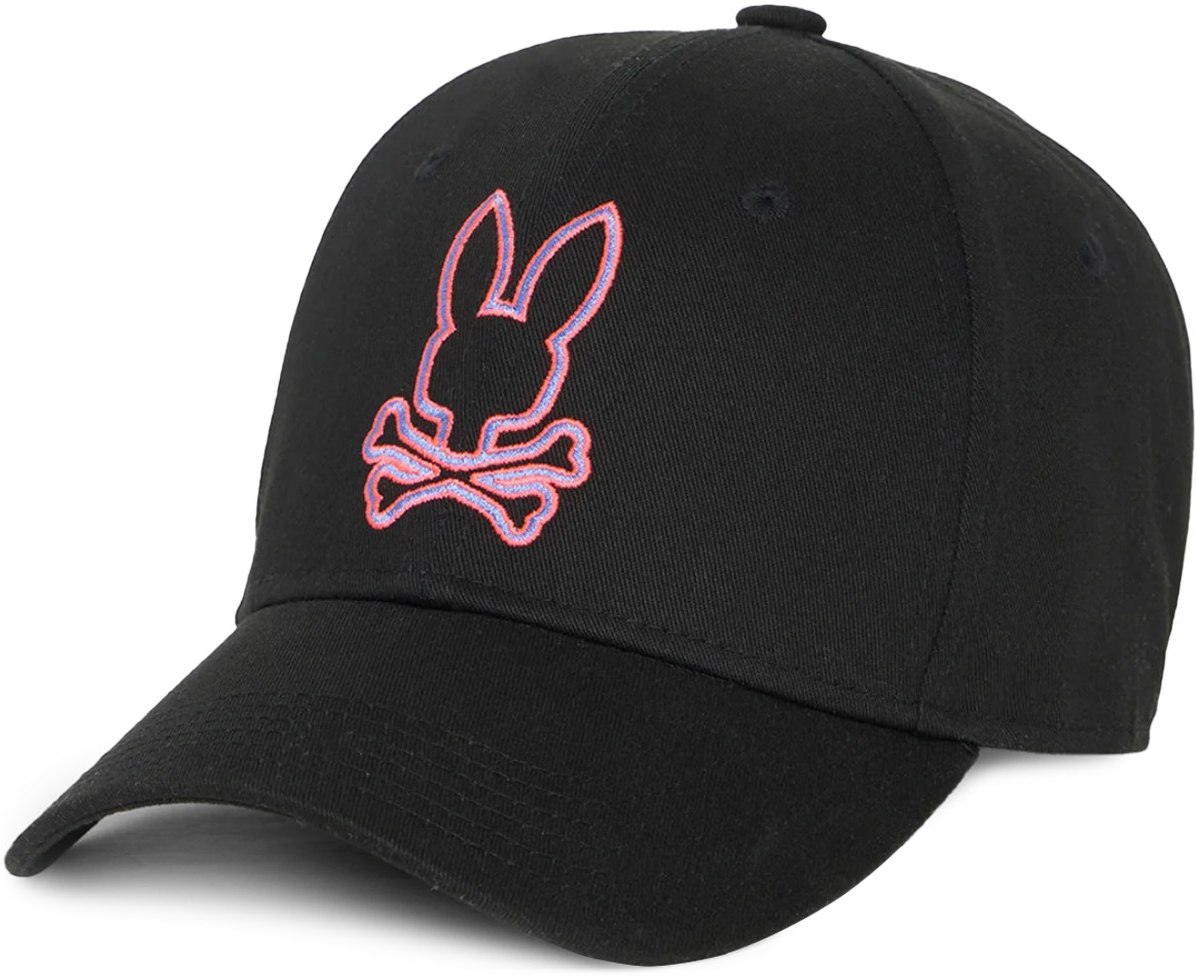 Psycho Bunny: Black Floyd Baseball Cap - 1