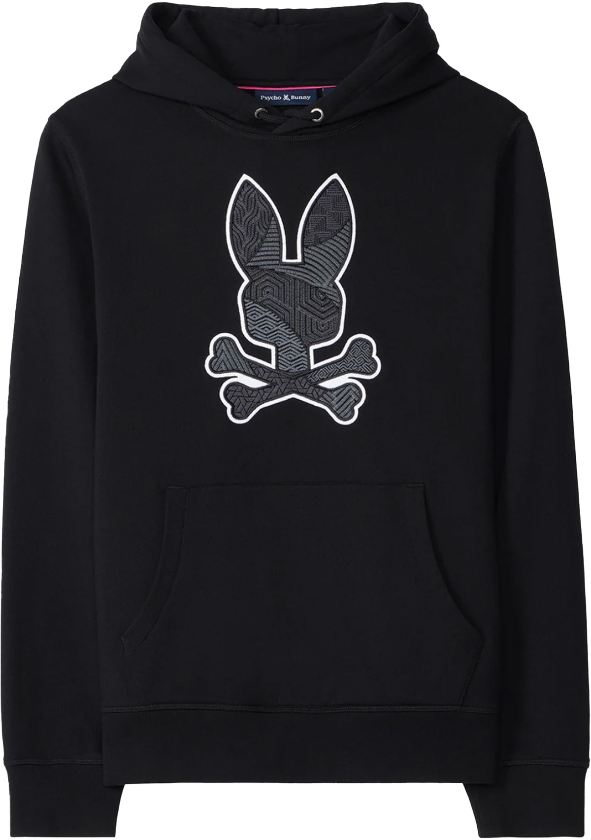 Psycho Bunny: Black Lenox Pullover Hoodie - 1