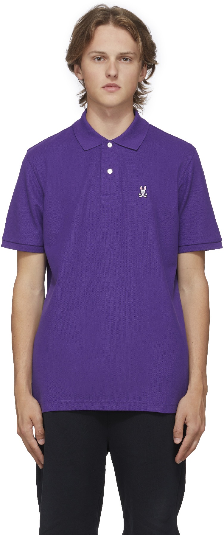 Psycho Bunny: Purple Classic Polo Shirt - 1