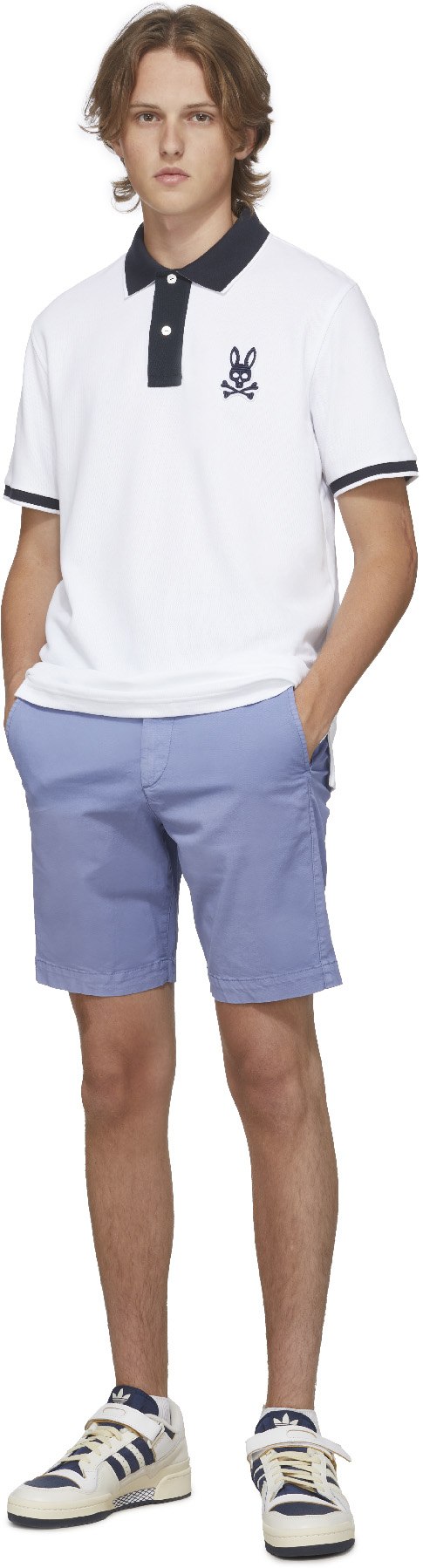 Psycho Bunny: White Liam Polo Shirt - 4